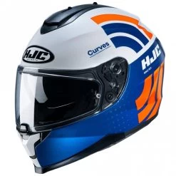HJC C70 Curves MC27 White Orange Blue
