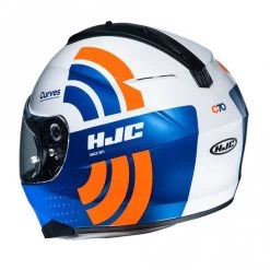 HJC C70 Curves MC27 White Orange Blue -Biker Pro Shop hjc c70 curves mc27 white orange blue p8120 36822 medium