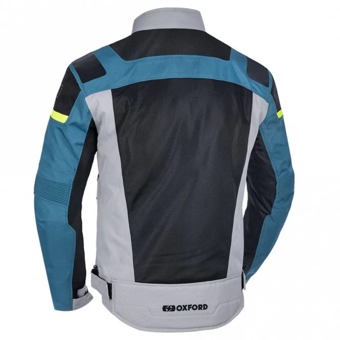 Oxford Dakar Dry2Dry Air MS Jacket Silver/Blue/Fluo 4 Oxford Dakar Dry2Dry Air MS Jacket Silver/Blue/Fluo - Image 2